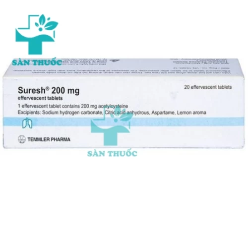 Suresh 200mg - Thuốc tiêu chất nhầy đường hô hấp của Đức