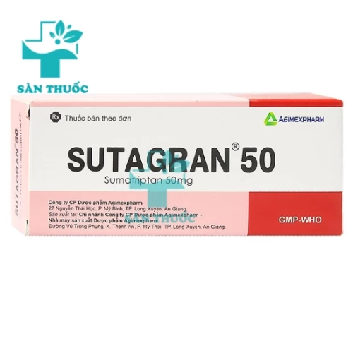 Sutagran 50 - Thuốc điều trị đau nửa đầu hiệu quả của Agimexpharm