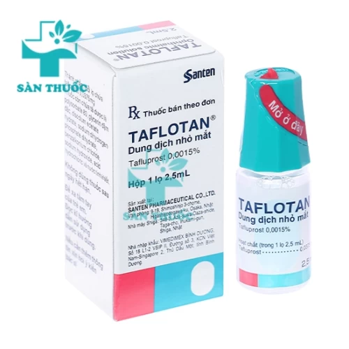 Taflotan 2,5ml - Thuốc điều trị tăng nhãn áp của Santen 