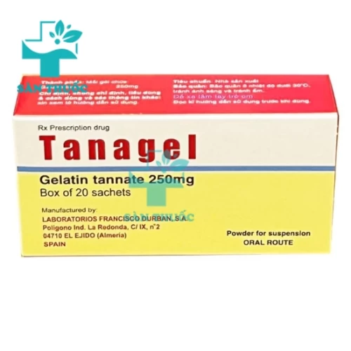  Tanagel Sac.250 - Thuốc điều trị tiêu chảy, viêm ruột hiệu quả