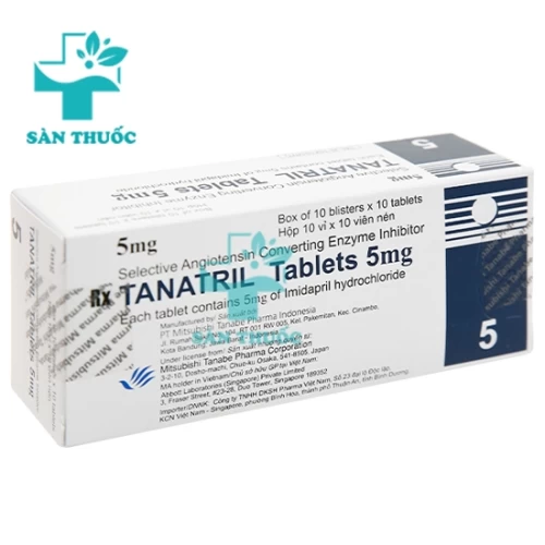 Tanatril 5mg Tanabe - Thuốc điều trị huyết áp cao hiệu quả