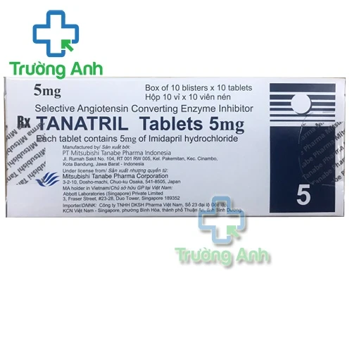 Tanatril 5mg Tanabe - Thuốc điều trị huyết áp cao hiệu quả