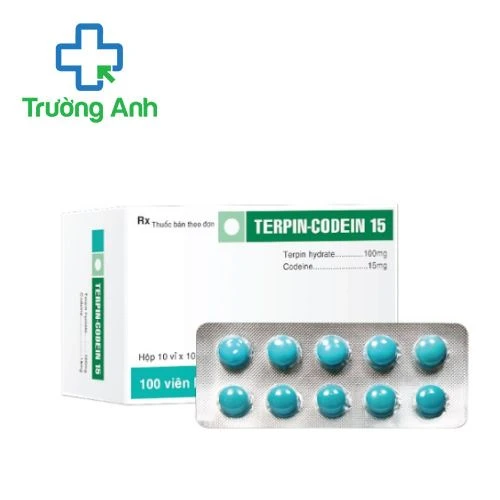 Terpin-codein 15 TV.Pharm - Chữa ho, long đờm trong điều trị viêm phế quản