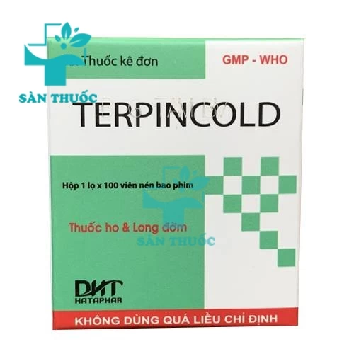 Terpincold DHT - Thuốc điều trị ho khan hiệu quả Hataphar