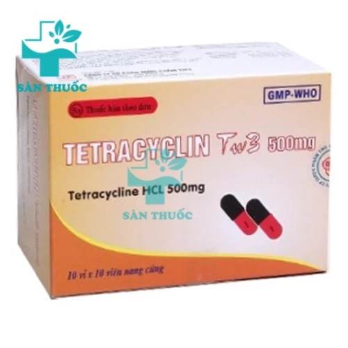Tetracyclin 500mg TW3 - Thuốc kháng sinh hiệu quả