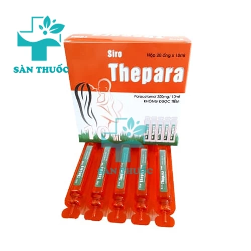 Thepara 300mg/10ml Hadiphar - Thuốc giảm đau, hạ sốt cho trẻ em