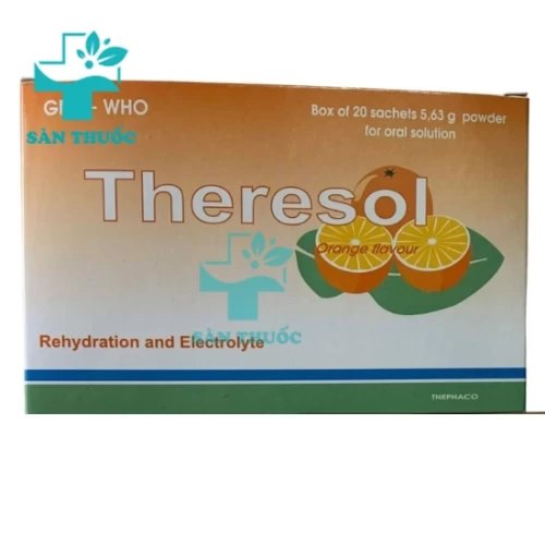 Theresol Thephaco - Thuốc bột pha uống giúp bù nước và điện giải