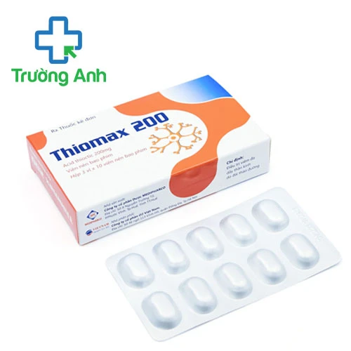 Thiomax 200 - Thuốc điều trị viêm đa dây thần kinh hiệu quả