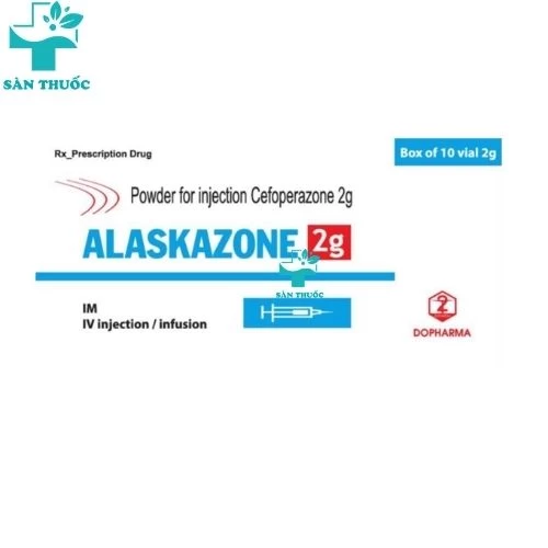 Alaskazone 2g - Cefoperazon 2g TW2