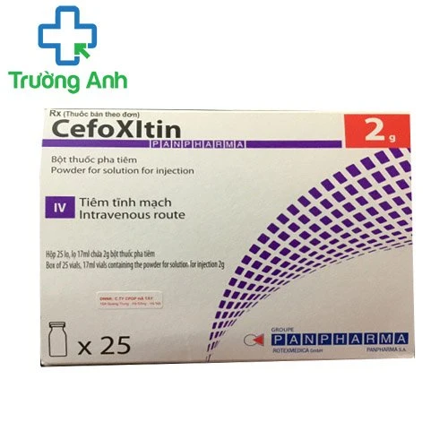 Cefoxitin Panpharma 2g - Thuốc trị nhiễm khuẩn hiệu quả của Pháp