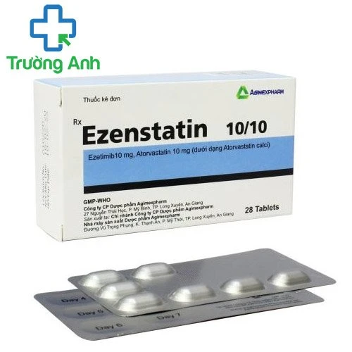Ezenstatin 10/10 - Thuốc trị tăng cholesterol máu của Agimexpharm