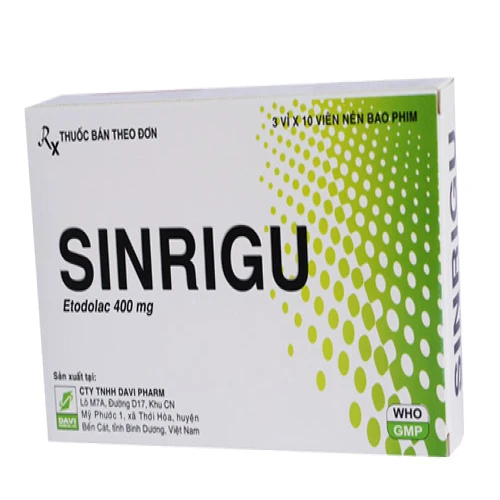 Sinrigu - Thuốc điều trị viêm xương khớp hiệu quả của Davipharm