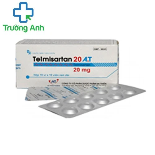 Telmisartan 20 A.T - Thuốc điều trị huyết áp cao vô căn hiệu quả