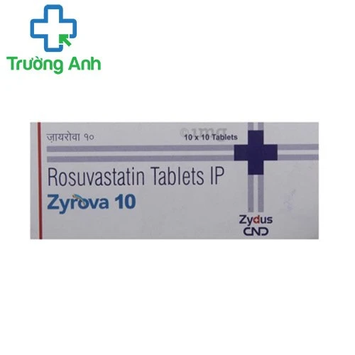 Zyrova 10mg - Thuốc điều trị tăng Cholesterol của Ấn Độ