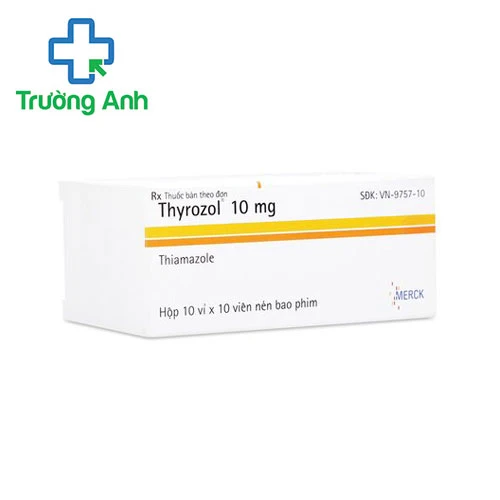 Thyrozol 10mg Merck - Thuốc điều trị cường giáp của Đức