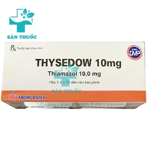 THYSEDOW 10 MG - Thuốc điều trị bệnh tuyến giáp của Quapharco