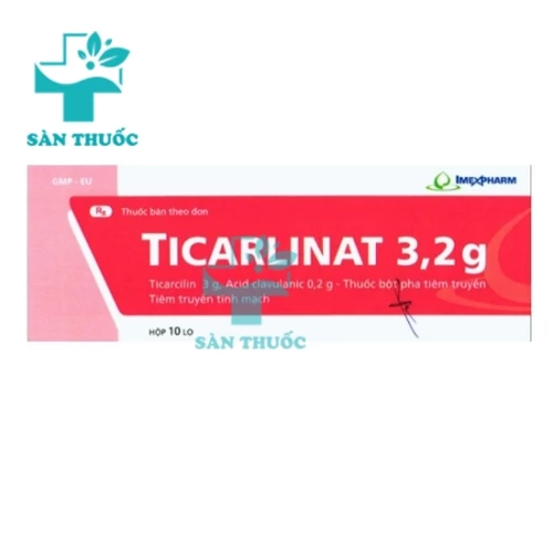 Ticarlinat 3,2g - Thuốc điều trị nhiễm khuẩn của Imexpharm
