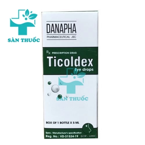 Ticoldex 5ml - Thuốc điều trị viêm kết mạc hiệu quả (10 hộp)