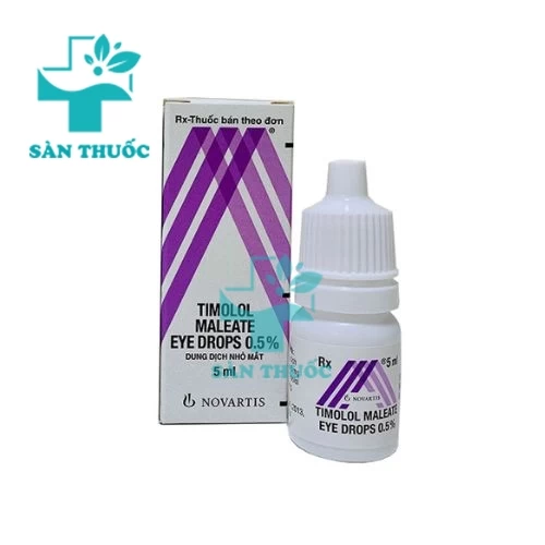 Timolol Maleat 0.5% 5ml - Thuốc nhỏ mắt làm giảm nhãn áp hiệu quả