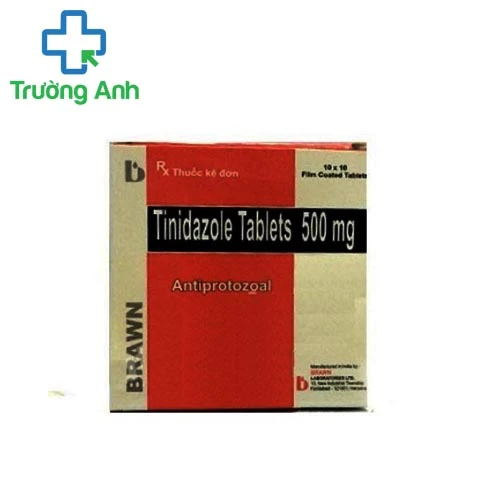Tinidazol 500mg Brawn - Thuốc kháng sinh hiệu quả