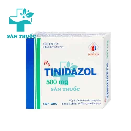 Tinidazol 500mg Domesco - Thuốc điều trị nhiễm khuẩn nhẹ và vừa (10 hộp)