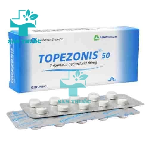 Topezonis 50 - Thuốc điều trị cứng cơ cho người đột quỵ hiệu quả