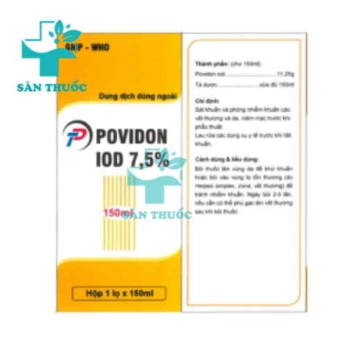 TP Povidon iod 7,5% 100ml Thành Phát - Dung dịch sát khuẩn