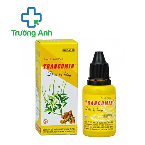 Trancumin dầu trị bỏng 25ml OPC - Hỗ trợ điều trị bỏng rát (10 hộp)