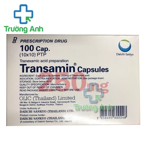 Transamin 250mg - Thuốc ngăn chảy máu trong phẫu thuật hiệu quả của Hàn Quốc