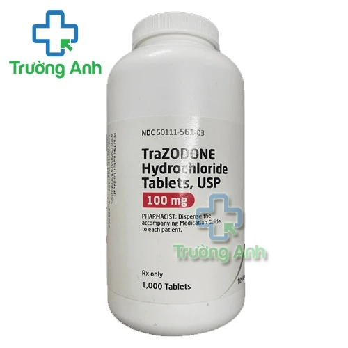 Trazodone Hydrochloride Tablets USP 100mg - Thuốc trị trầm cảm