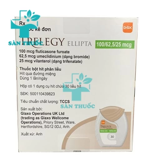 Trelegy ellipta 100mg/62,5mg/25mg GSK