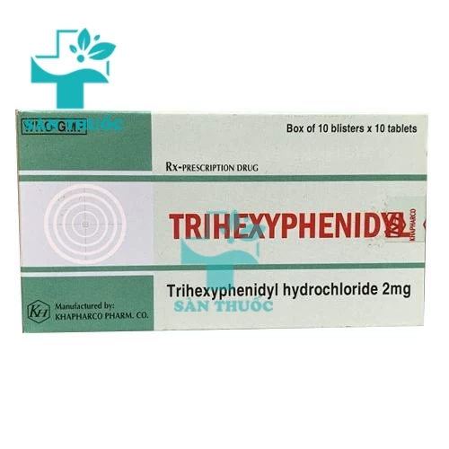 Trihexyphenidyl 2mg Khapharco - Thuốc điều trị bệnh Parkinson