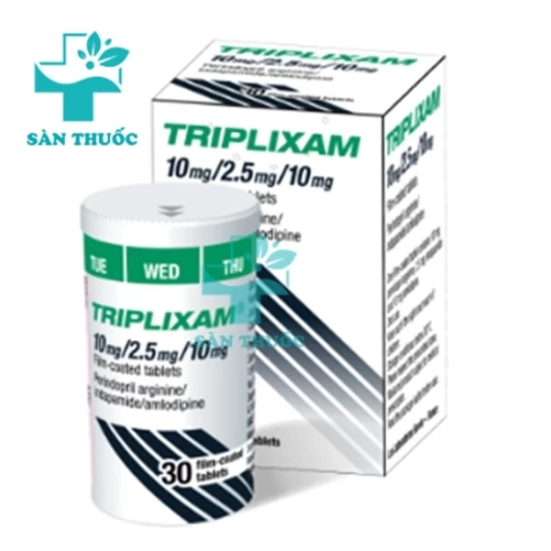Triplixam 10mg/2.5mg/10mg Servier - Thuốc trị tăng huyết áp