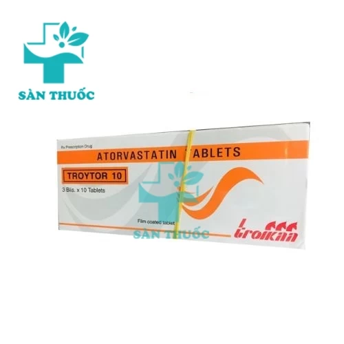 Troytor 10 - Thuốc điều trị tăng Cholesterol hiệu quả của Troikaa