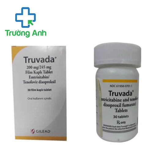 Truvada 200mg/245mg Gilead - Thuốc điều trị HIV của Mỹ