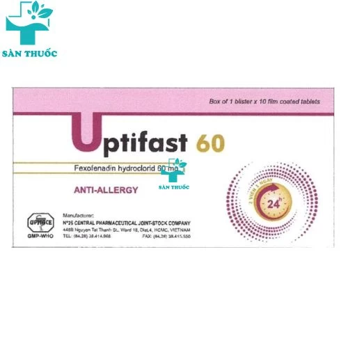 Uptifast 60 - Fexofenadin HCl 60mg Uphace