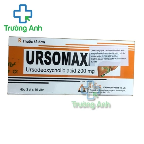 Ursomaxe Tablet - Thuốc trị sỏi túi mật Cholesterol của Hàn Quốc
