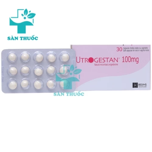 Utrogestan 100mg Besins - Thuốc điều hòa nội tiết tố của Bỉ