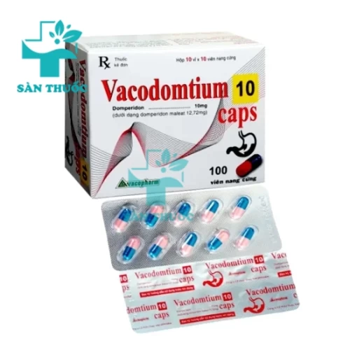 Vacodomtium 10 caps Vacopharm - Thuốc chống nôn hiệu quả