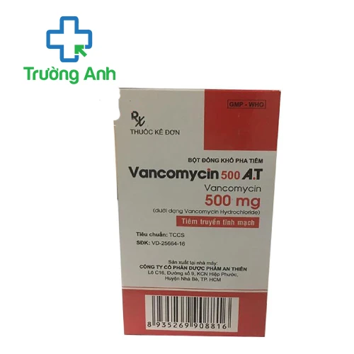 Vancomycin 500 A.T - Thuốc điều trị nhiễm khuẩn