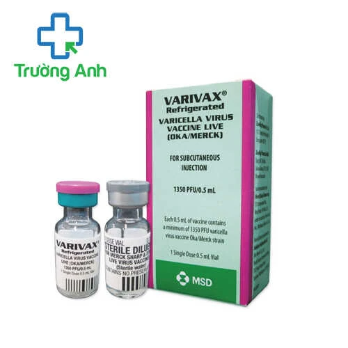 Varivax 1350PFU/0,5ml MSD - Vaccine phòng thủy đậu hiệu quả