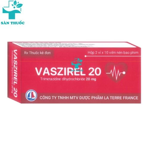 Vaszirel 20 - Trimetazidine dihydrochloride 20mg La Terre France
