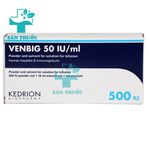 Venbig 2500IU Kedrion - Thuốc phòng ngừa tái phát viêm gan B