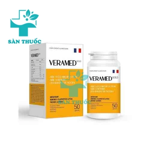 Veramed Gold Lustrel - Hỗ trợ làm đẹp da, ngăn ngừa oxy hóa