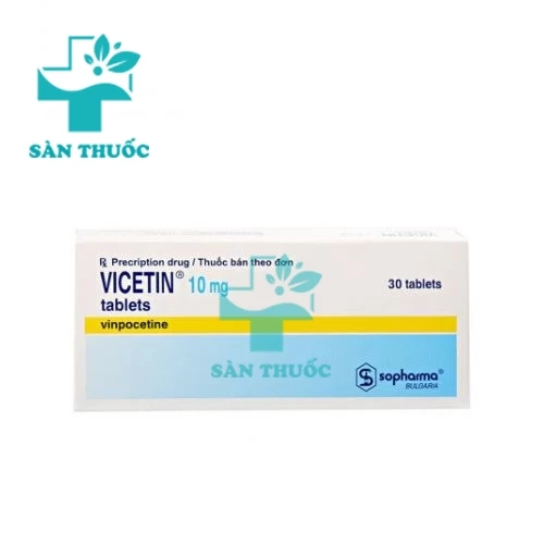 Vicetin 10mg - Thuốc điều trị rối loạn tuần hoàn máu não