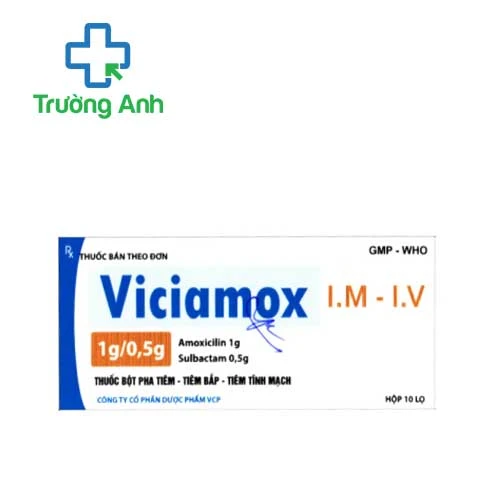 Viciamox 1g/0,5g VCP - Thuốc điều trị nhiễm khuẩn nhanh chóng
