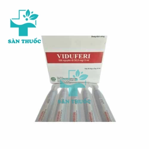 Viduferi 5ml Allomed - Thuốc điều trị thiếu máu do thiếu sắt