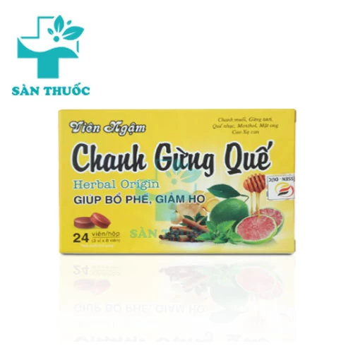 Viên ngậm Chanh Gừng Quế Essen - Hỗ trợ giảm ho, đau họng