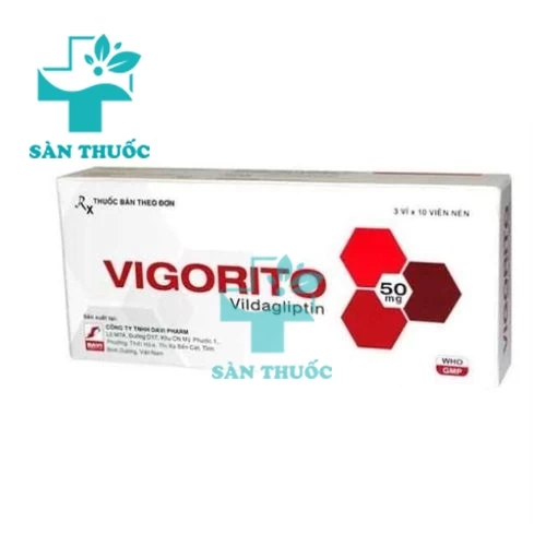  Vigorito Tab.50mg - Thuốc điều trị bệnh đái tháo đường hiệu quả