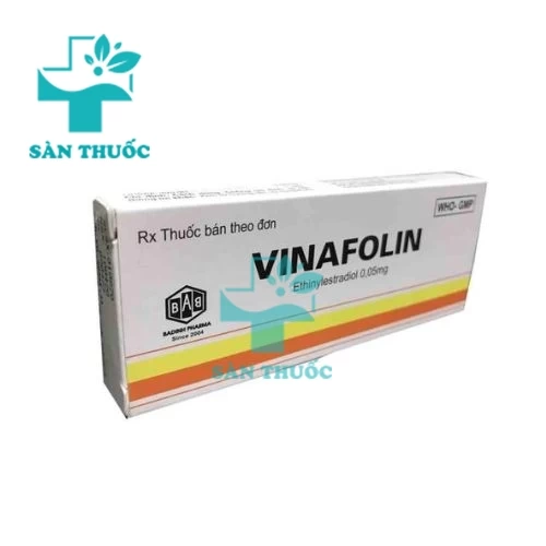 Vinafolin 0.05mg - Thuốc giúp thay thế Hormon ở phụ nữ sau mãn kinh hiệu quả (10 hộp)